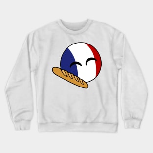 franceball and food chibi Crewneck Sweatshirt